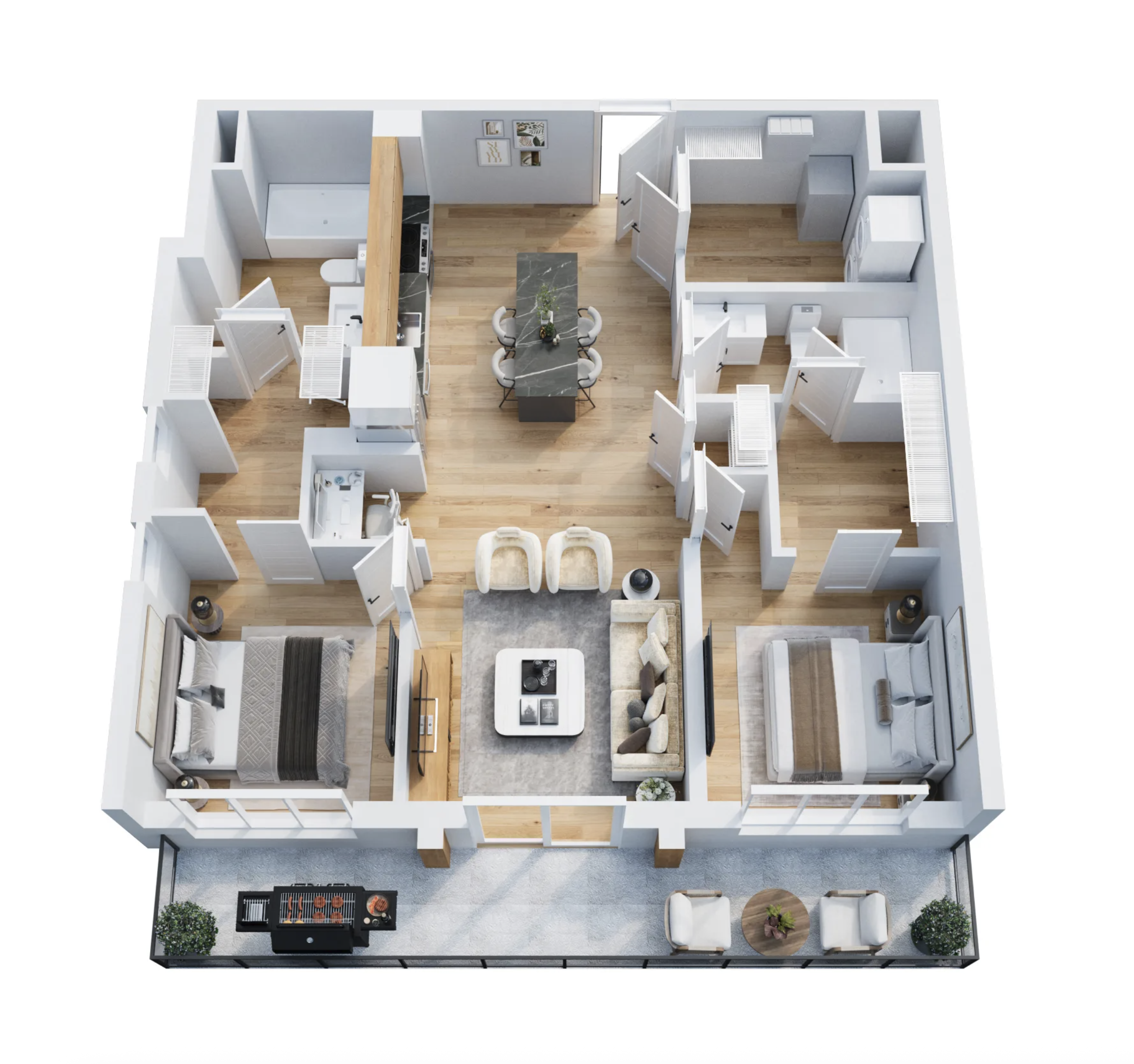 Floorplan 3D — planimetria tridimensionale Atelier71